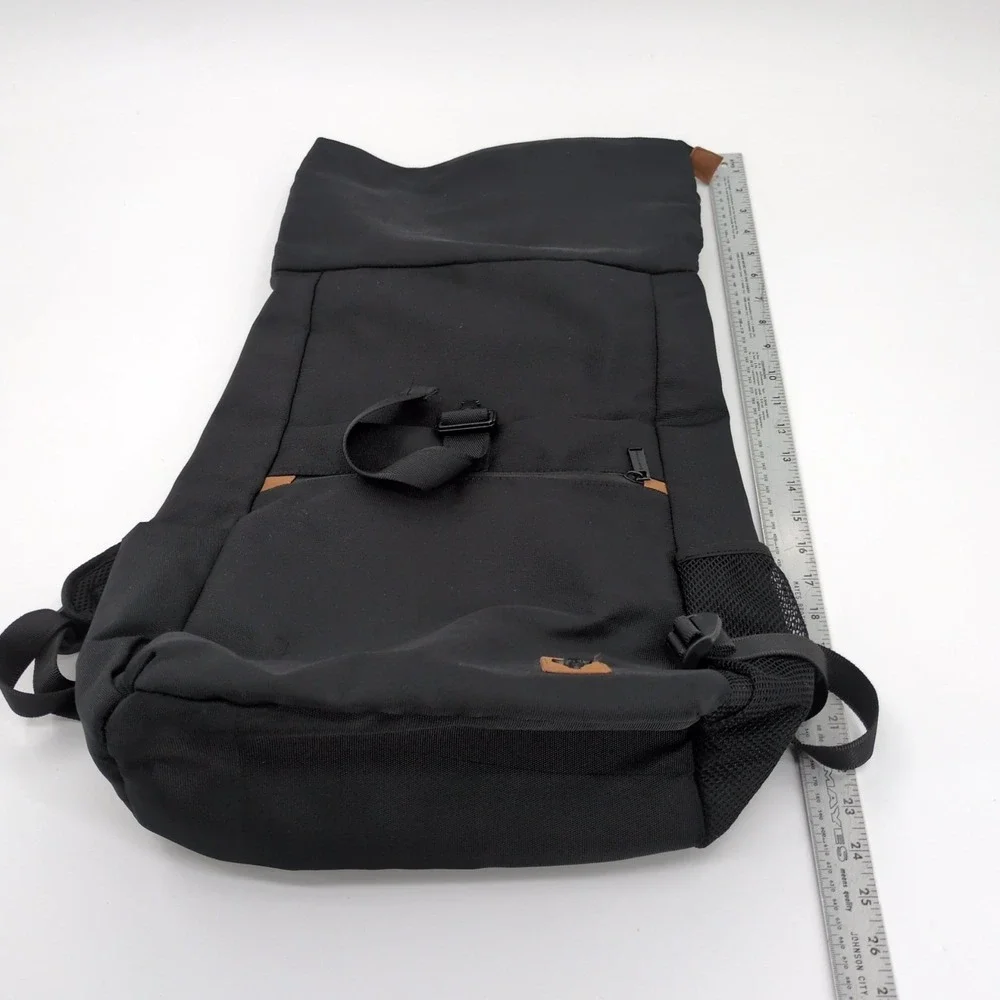 MEDICINE Everyday Therapy Men's Black Roll-Top Backpack Tech Utility Laptop Bag
